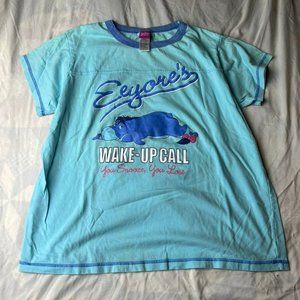 Vintage Disney Eeyore Blue T-Shirt Winnie the Pooh Size L